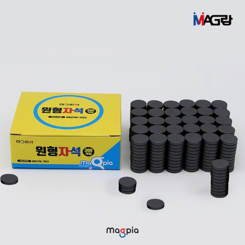 [마그랑] 학습 교재용 원형자석 15 X T3 (300개입)